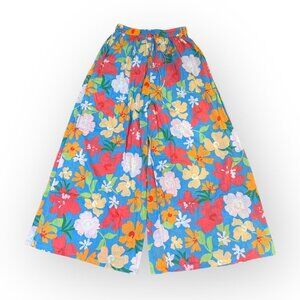 Billabong Floral Spring Wide Leg Pant Colorful Womens MD - *VTG. DEADSTOCK NWT!*